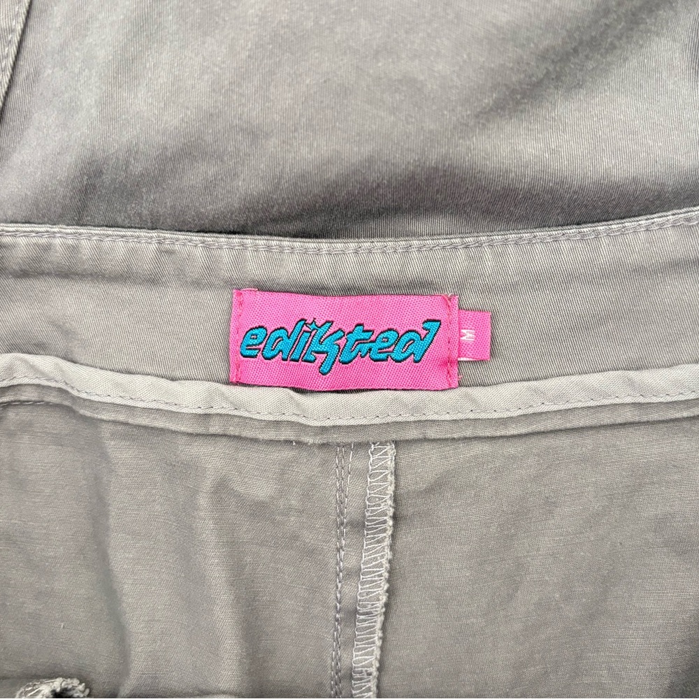 Edikted Zaria Cotton Blend Cargo Pants with Military Style Pockets - Picture 5 of 7